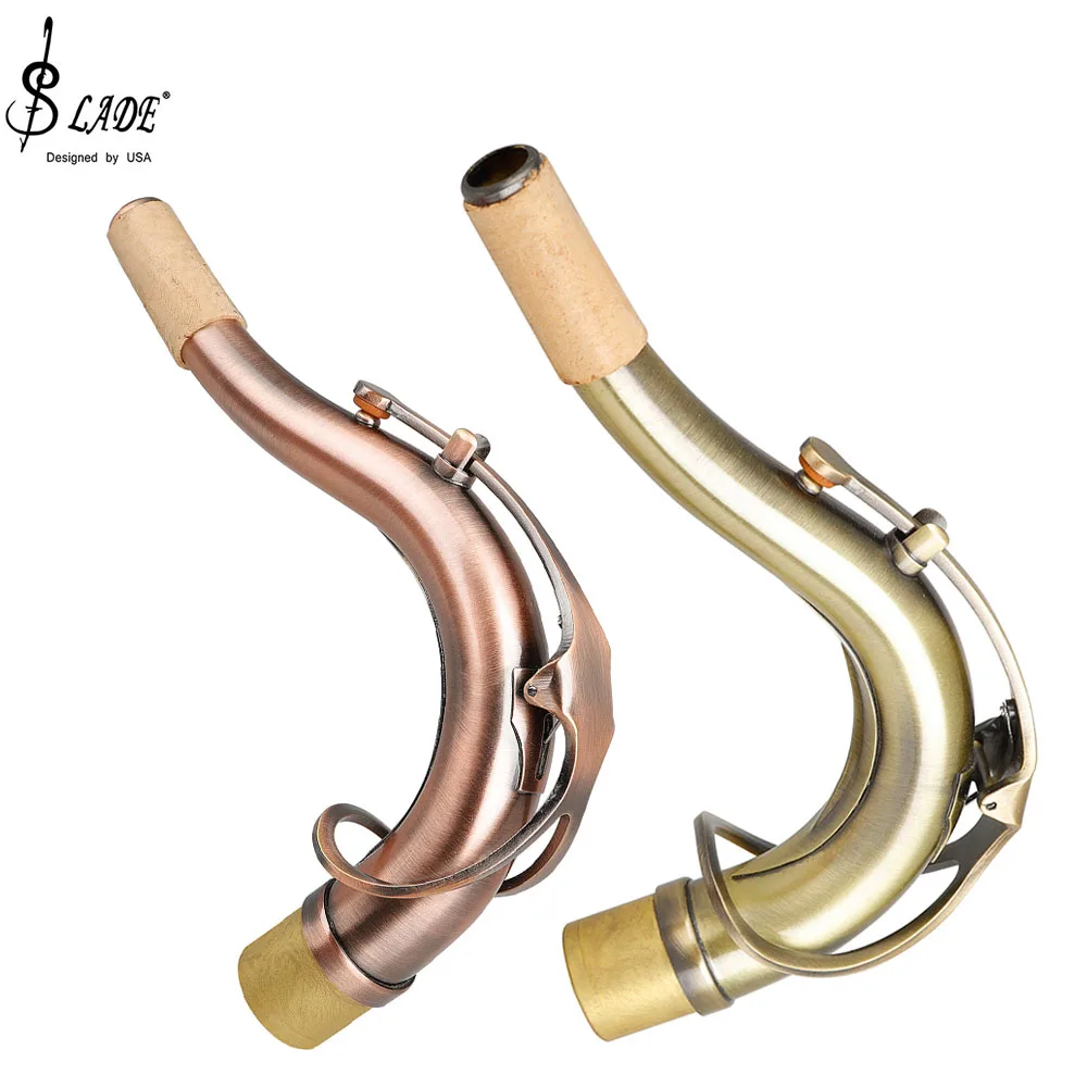 Sassofono Tenore Collo Piegato Rame Rosso Ottone Laccato Antico Materiale Collo Piegato Strumento A Fiato Accessori Professionali