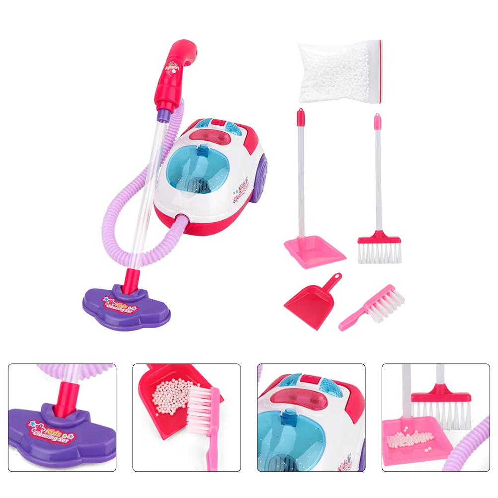 Childrens Toys Vacuum Cleaner Kids Play House Toddler Cordless Cleaners for Girls 5