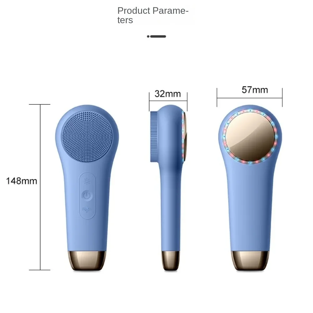 Silicone Electric Face Cleaner​​ Cold Compress Hot Compress ​​Vibrating Face Washer​​ Vibrating​​ Acne Treatment​​