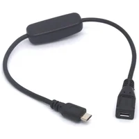 Câble Micro USB mâle vers femelle, cordon de charge pour Raspberry Pi, Arduino, Smartphone, Powerbank 4