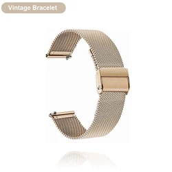 Versatile Garmin Watch Strap with Protective Case and TPU Screen Protector - Vivoactive 3 Music (Milanese Vintage)