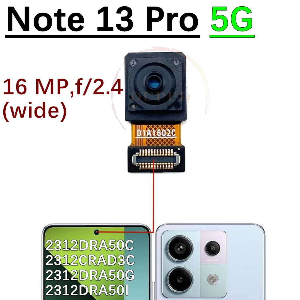 Appareil Photo Arrière Grand Angle 8MP Pour Redmi Note 13 4G - Pièce De Rechange Originale - Neuf