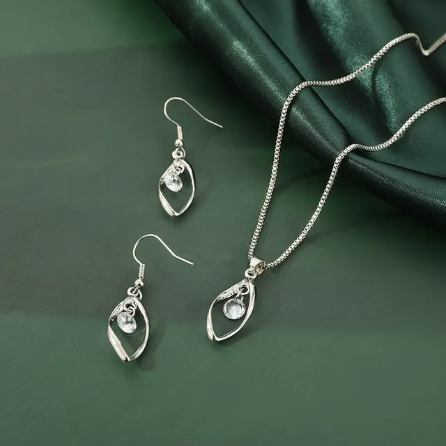 3pcs Necklace Earrings Set