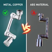 Metal 1080° Universal Rotation Faucet Sprayer Head for Faucet Extender Aerator Bubbler Nozzle Kitchen Tap Washbasin Robot Arm 2
