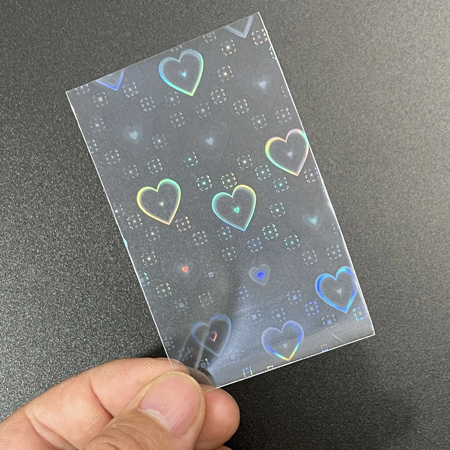100 PCS Super Cute Holographic Photo Cards Foil Shinny Laser