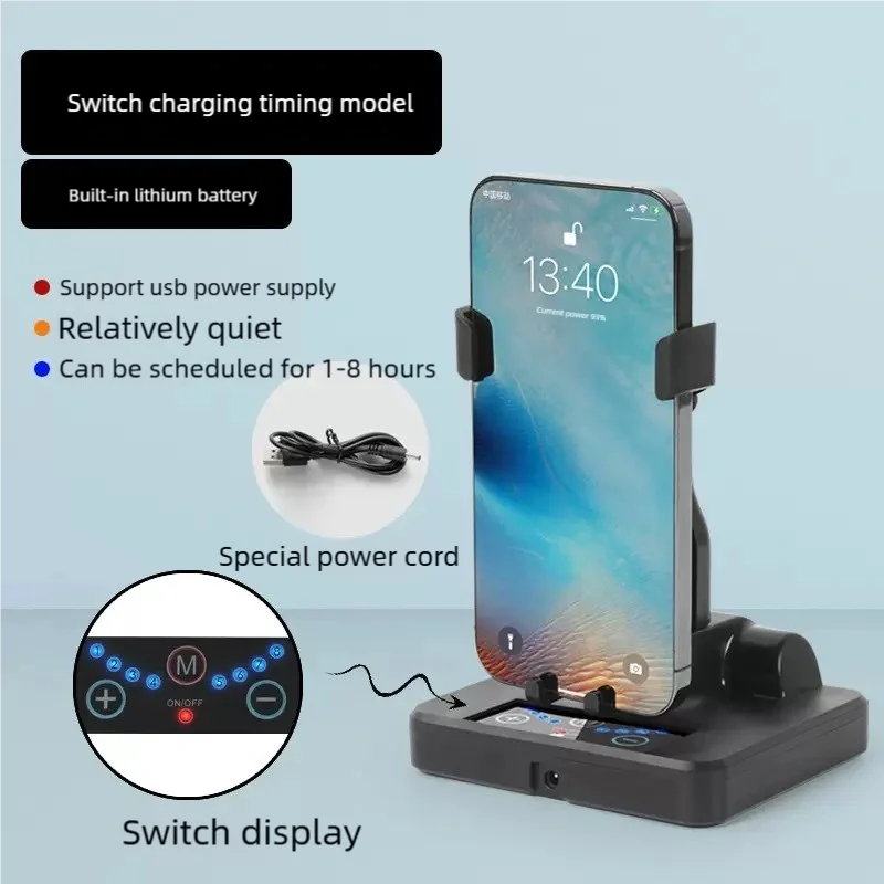 Schreibtisch Telefon Schaukel Gerät Automatische Schütteln Wiggler Schritt Handy Schrittzähler Pinsel Stepper Halter Unterstützung Smartphone Halterung – Detail 8