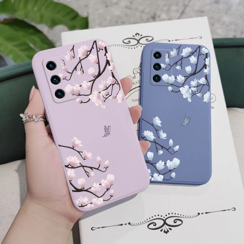 Tree Branch Design Liquid Silicone Phone Case - Sleek and Durable Cover