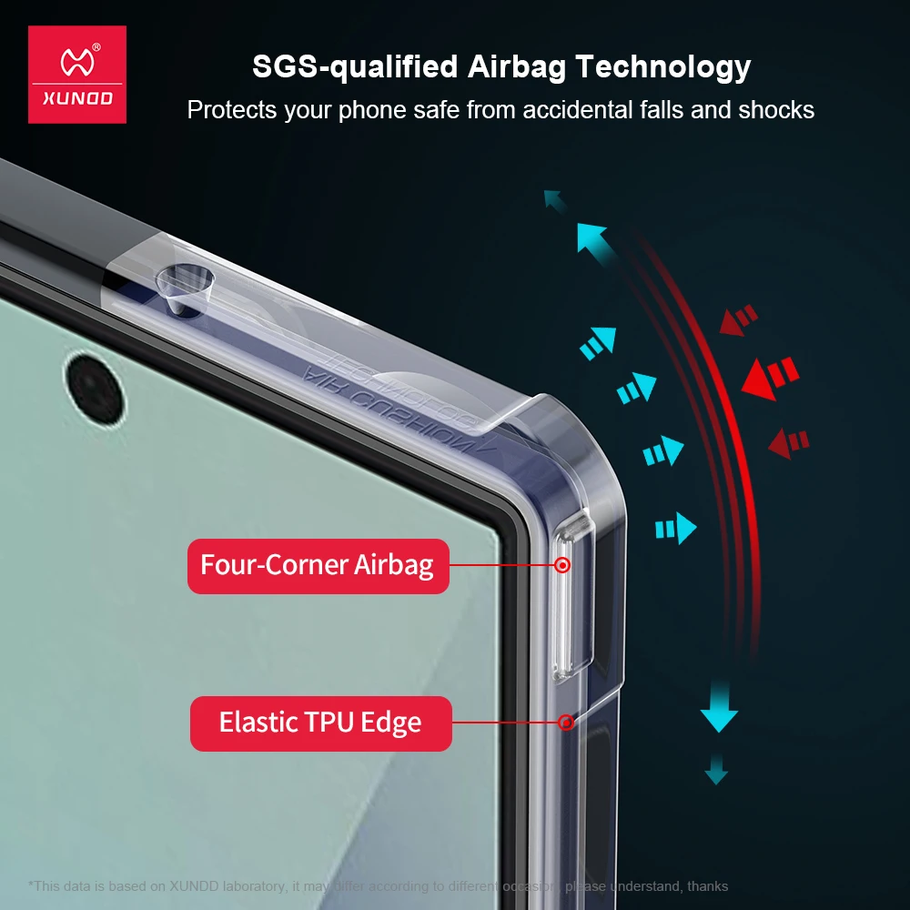 Xundd Shockproof Transparent Phone Case with Anti-Yellowing Technology