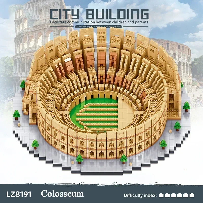 Ancient Rome Lego 9000 Piece Colosseum NEW* DIY Colosseum Building