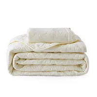 High Quality Milk White Quilted Bedspread Bed Cover 220x240cm Luxury Nordic Decorative Coverlet King Size Bedspread on the Bed 4