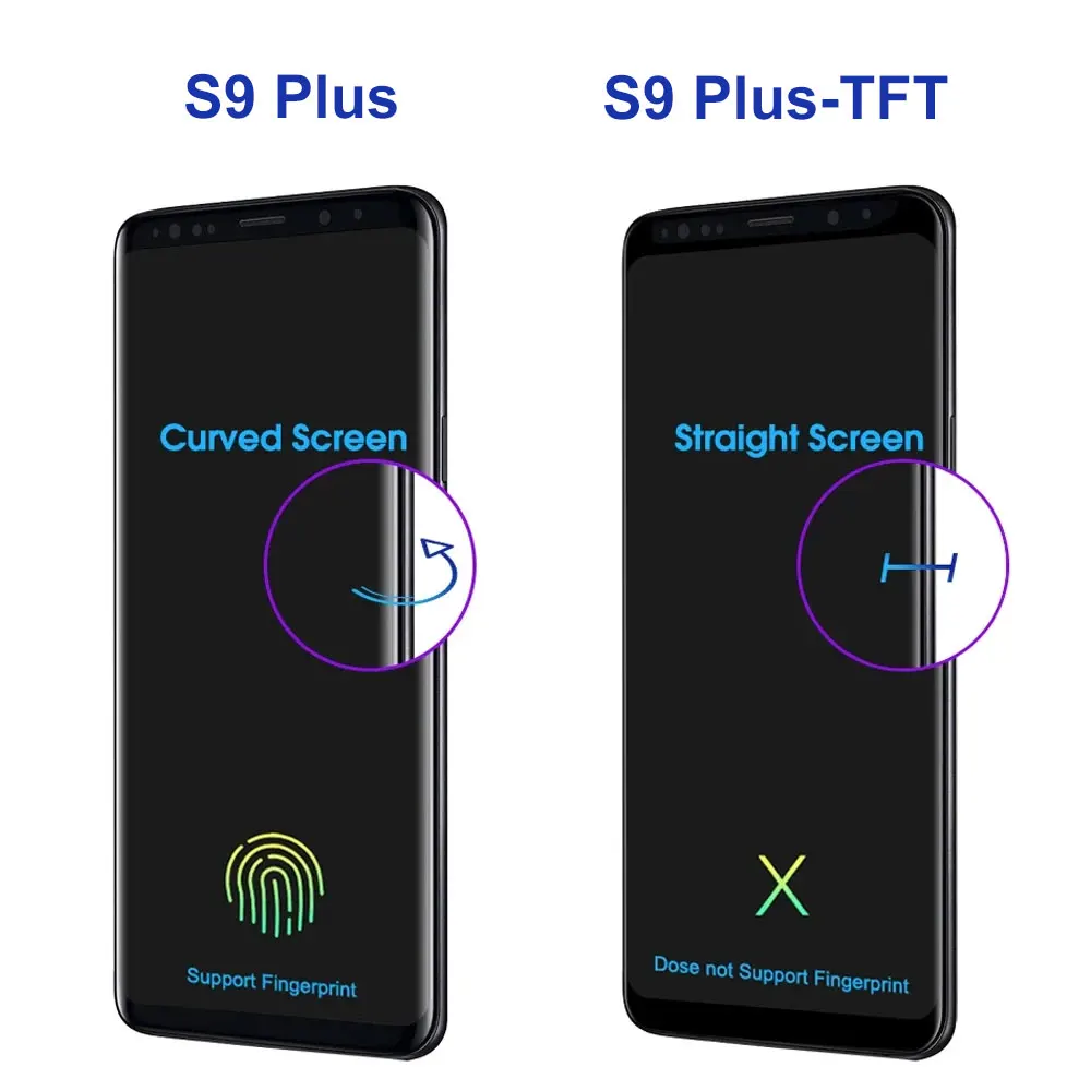 S9 ÷  AMOLED ũ , Ｚ  S9 + G965F G965F/DS LCD ÷ ġ ũ,  Ÿ ǰ 