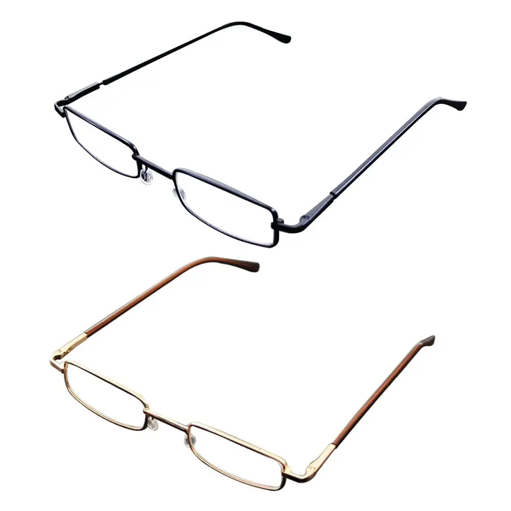 Elegante Augenschutz-Lesebrille, ultraleichte quadratische Metallbrille, Hyperopiebrille, Büro – Detail 4