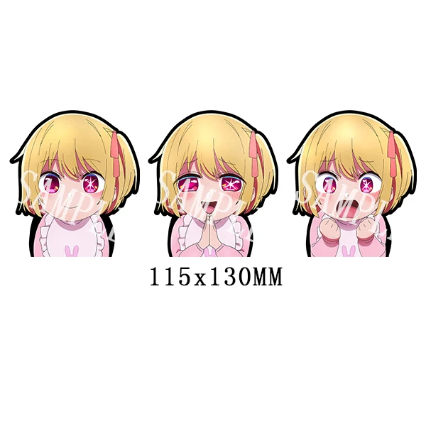 Oshi No Ko Hoshino Rubii Motion Sticker Anime Waterproof Decals for Cars,Laptop,Refrigerator,Suitcase,Etc. Creative Gift