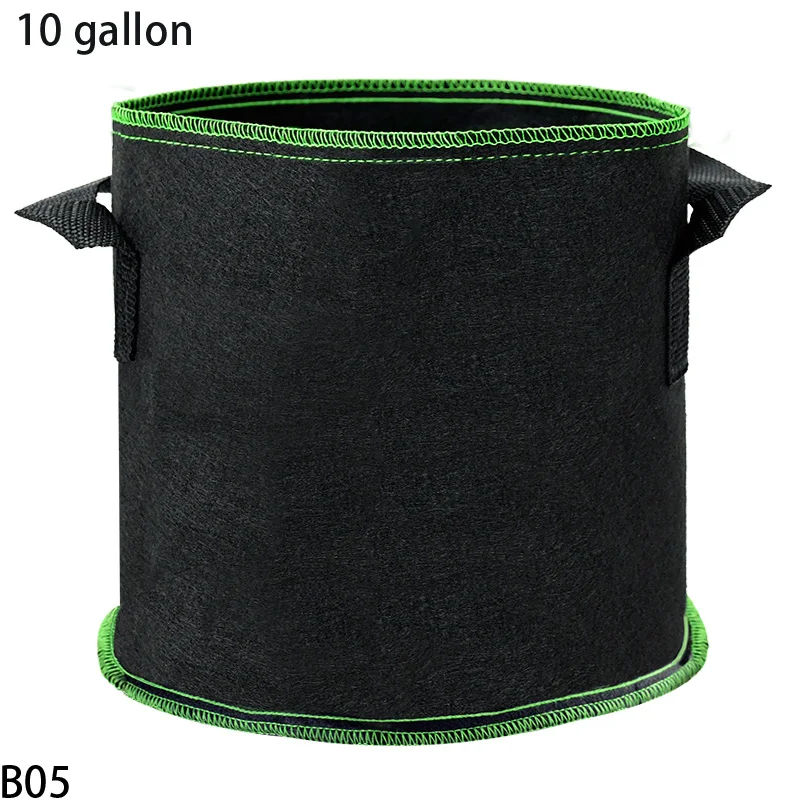 2/3/5/7/10 Gallon Breathable Plant Grow Bags Breathable Felt Fabric Pots Garden Tool Flower Planting Container Nursery Pots Bag 
