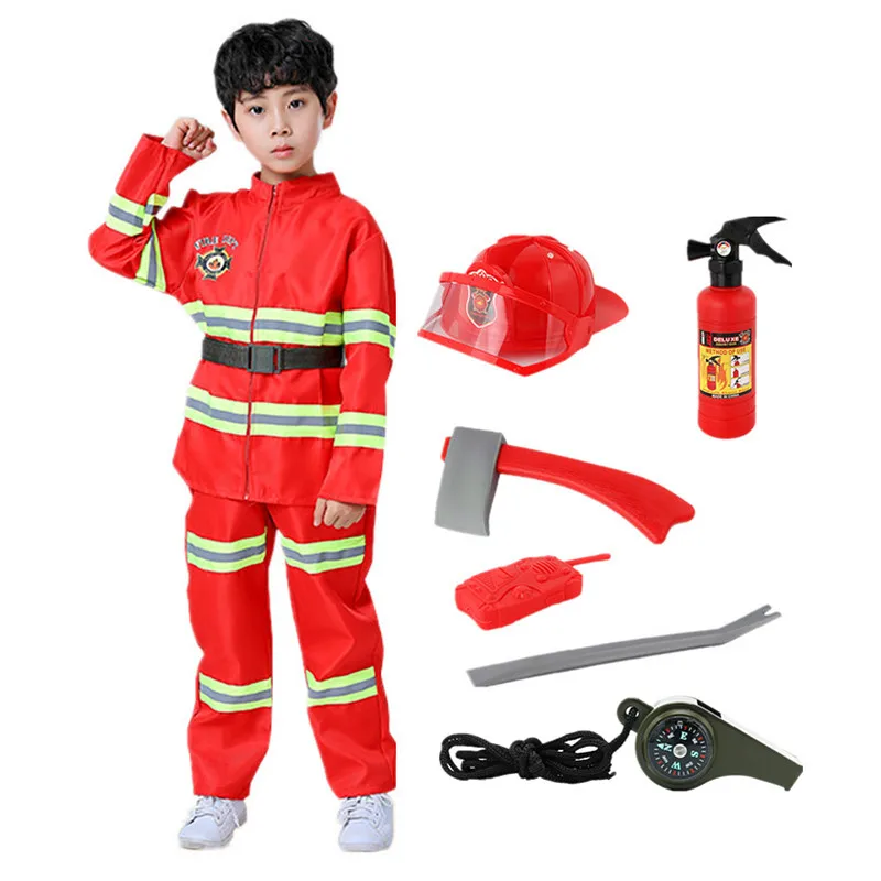 3-6Y Bau Arbeiter Kostüme für Kleinkind, Jungen Kleid Up Kleidung, outdoor  Spiel Werkzeuge Kleidung Die Beste Geschenk für Kinder - AliExpress