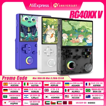 ANBERNIC RG 40XXV 64 Bit Linux Console di gioco portatile retrò Schermo IPS da 4.0 '' Supporta 5G WiFi Bluetooth Uscita HD-Supporto RG40XXV 1