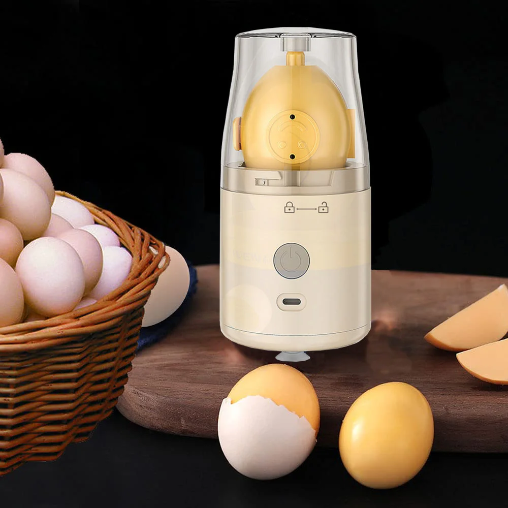 Wireless Electric Egg Yolk Mixer Rechargeable Egg Spinner Scrambler  Portable Golden Egg Maker Hard Boiled Egg Rotating Egg Mixer