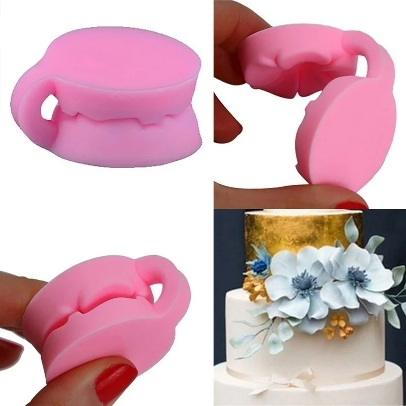 

New Silicone 3D Rose Flower Fondant Cake Chocolate Sugar Cake Mould Mold Tools