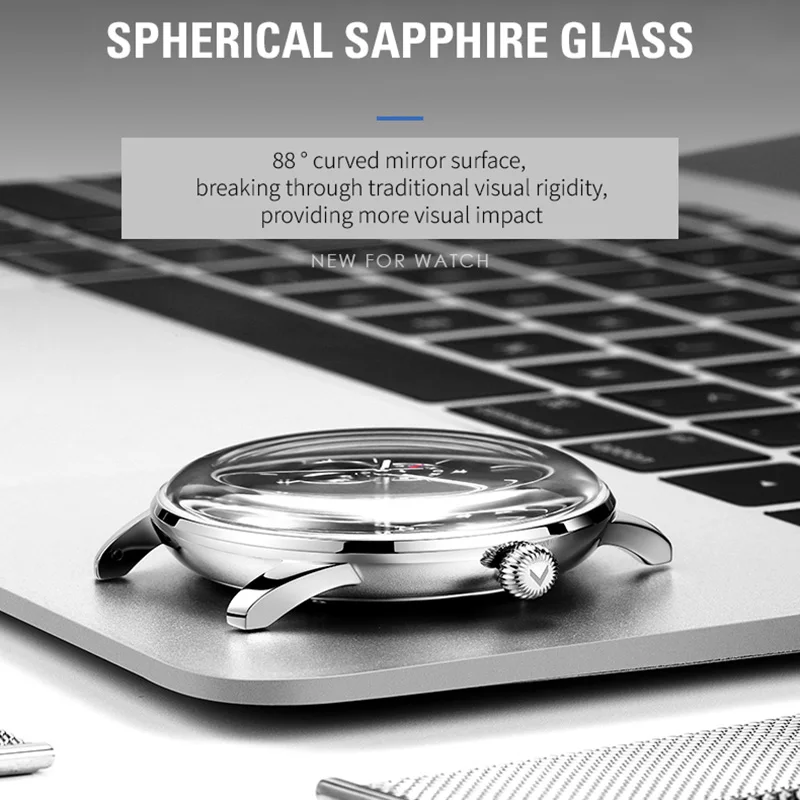 High-End Top Brand Luxury SKROX Japanese Movement NH39A Waterproof 316L Stainless Steel Mechanical Automatic Men Rare Wristwatch