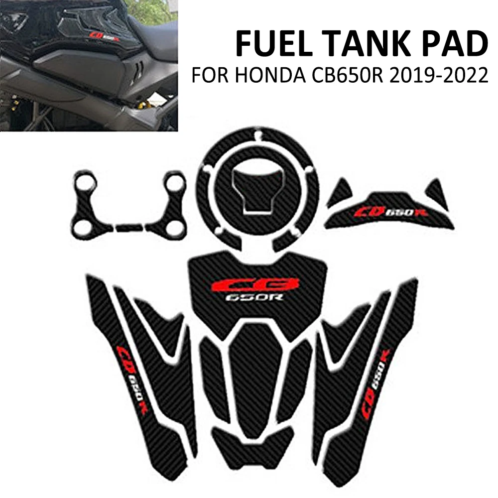 

For Honda CB650R CB 650R 650 R 2019-2022 Motorcycle Anti Slip Fuel Oil Tank Cap Pad Side Knee Grip Decal Protector Sticker Pads