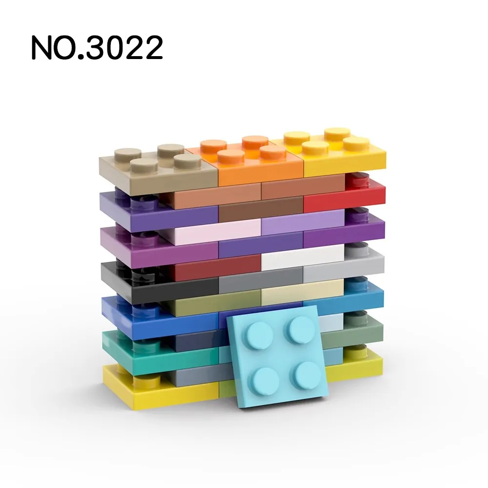 20Pcs MOC 부품 3022 94148 플레이트 2x2 호환 벽돌 DIY Assmble 빌딩 블록 입자 아이 퍼즐 두뇌 장난감 생일 Gif