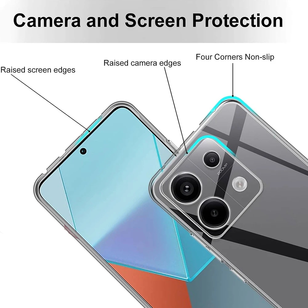 Ultra-Thin Clear Shockproof Silicone Phone Case