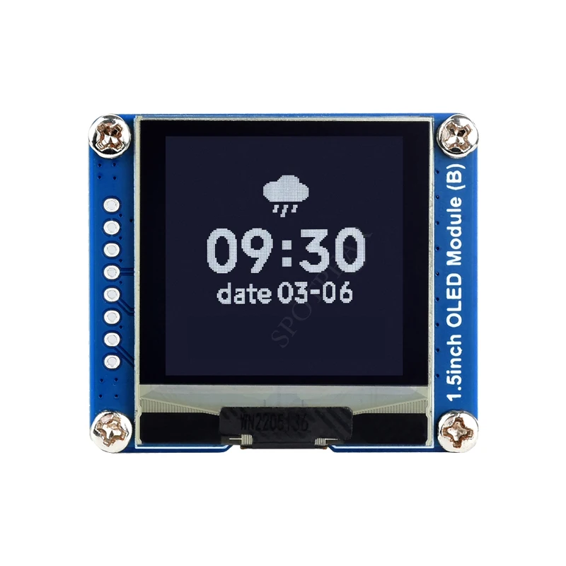 

1.5inch OLED Display Module Black White Color Display 128×128 SPI/I2C For Arduino/Raspberry Pi/STM32