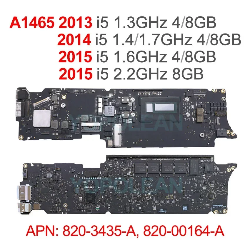 オリジナルA1465マザーボード Macbook Air 11インチ A1370 A1465