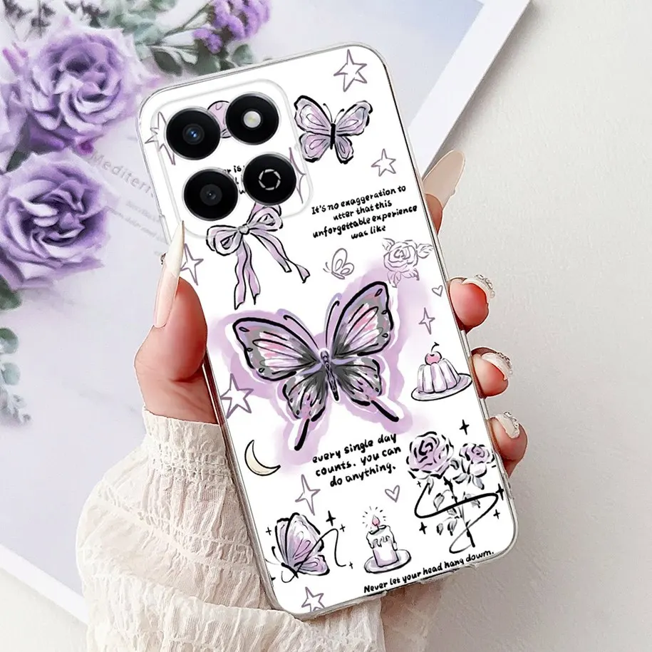 Fashion Butterfly Shockproof Silicone Back Cover