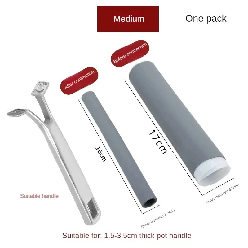 Anti-scalding Pot Handle Heat Resistant Cover Frying Pan Protector Hot Handle Holder Sleeve Rubber Pan Sleeve