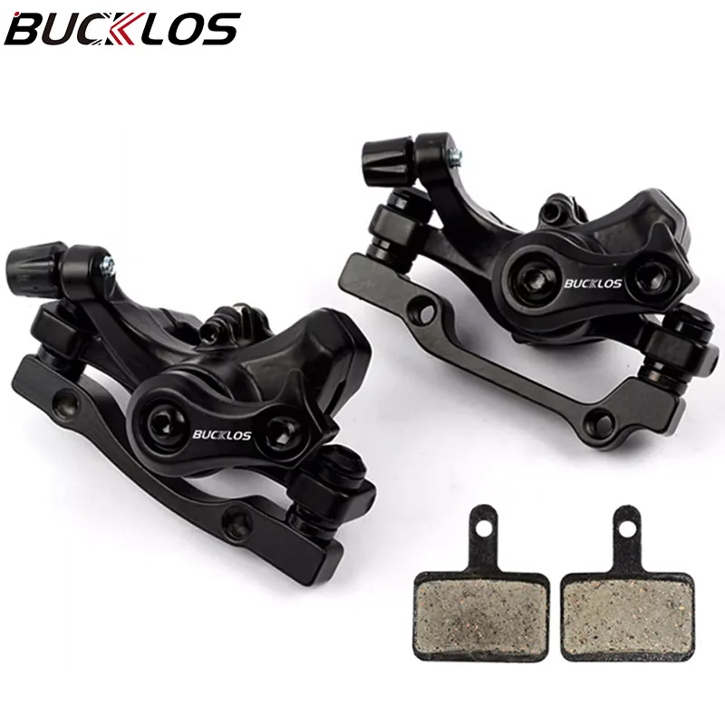 Bicycle disc brake Caliper 160mm Front/rear Line Pulling Disc Brake Aluminum Alloy Mechanical Brakes Calipers MTB Part