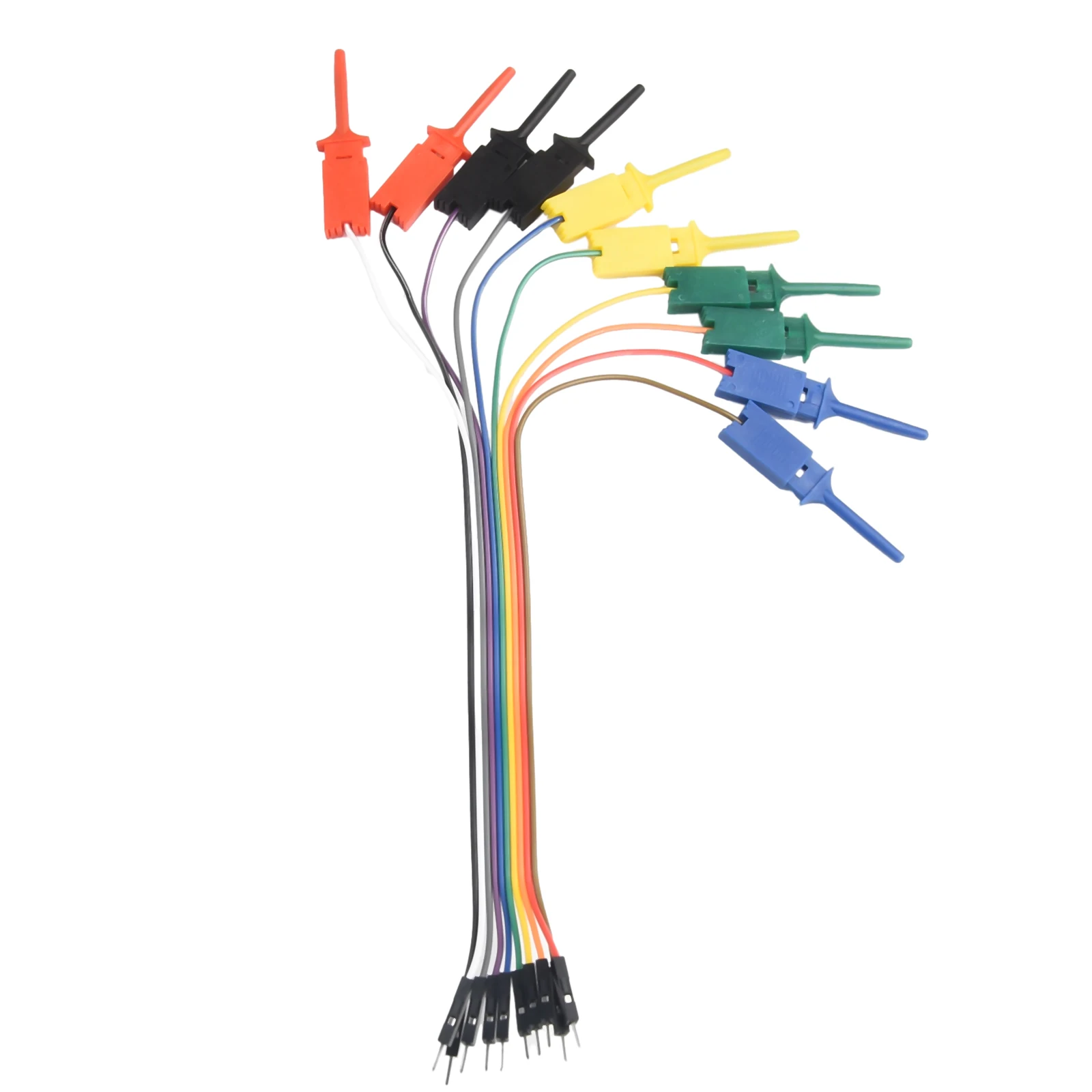 

Cable Test Lead Logic Analyzer 10 Needle Hook Clip Line Black/blue/red/green/yellow Plastic Metal Logic Analyzer Equipment