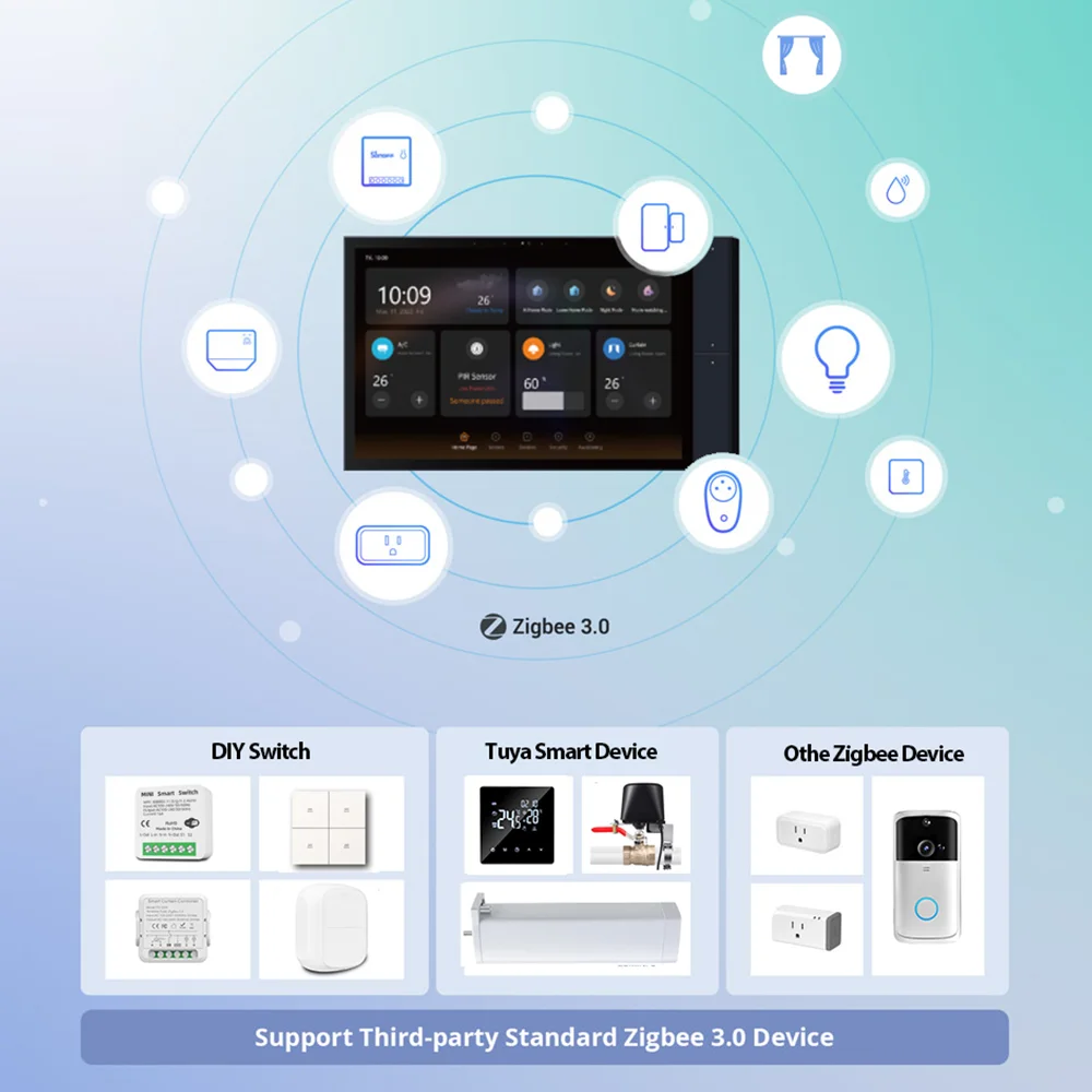 Jianshu Tuya Smart Home Devices Control Panel Zigbee 10