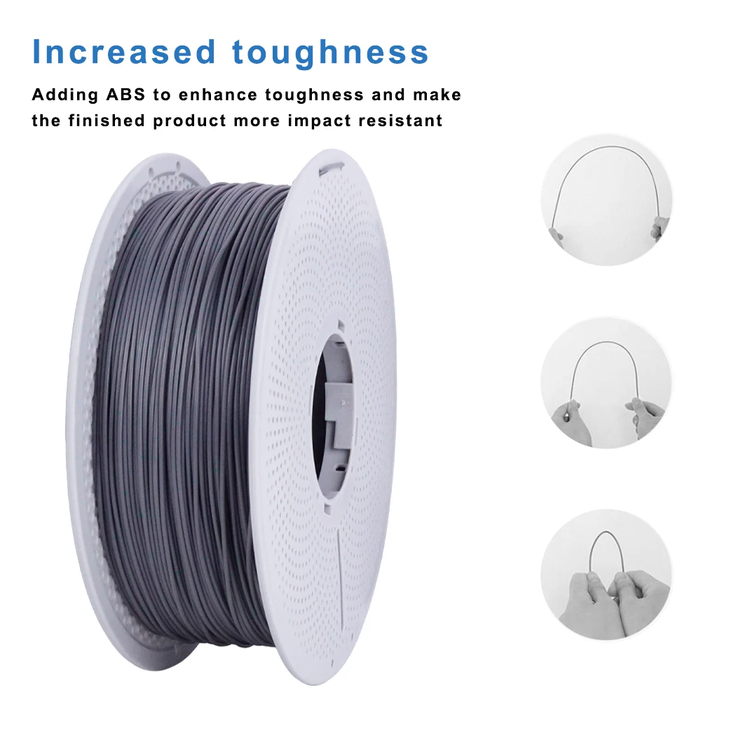 PLA 필라멘트, 1KG 시멘트 색상 1.75mm 3D 프린팅 필라멘트, 3D 프린터 PLA 필라멘트, 대부분의 FDM 3D 프린터에 호환 가능, 1kg 스풀(2.2lbs)