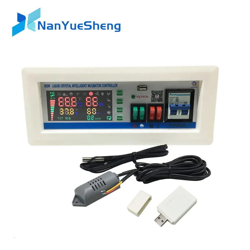 

XM-18SW Egg Incubator Controller Thermostat Hygrostat App system control temperature and humidity controller