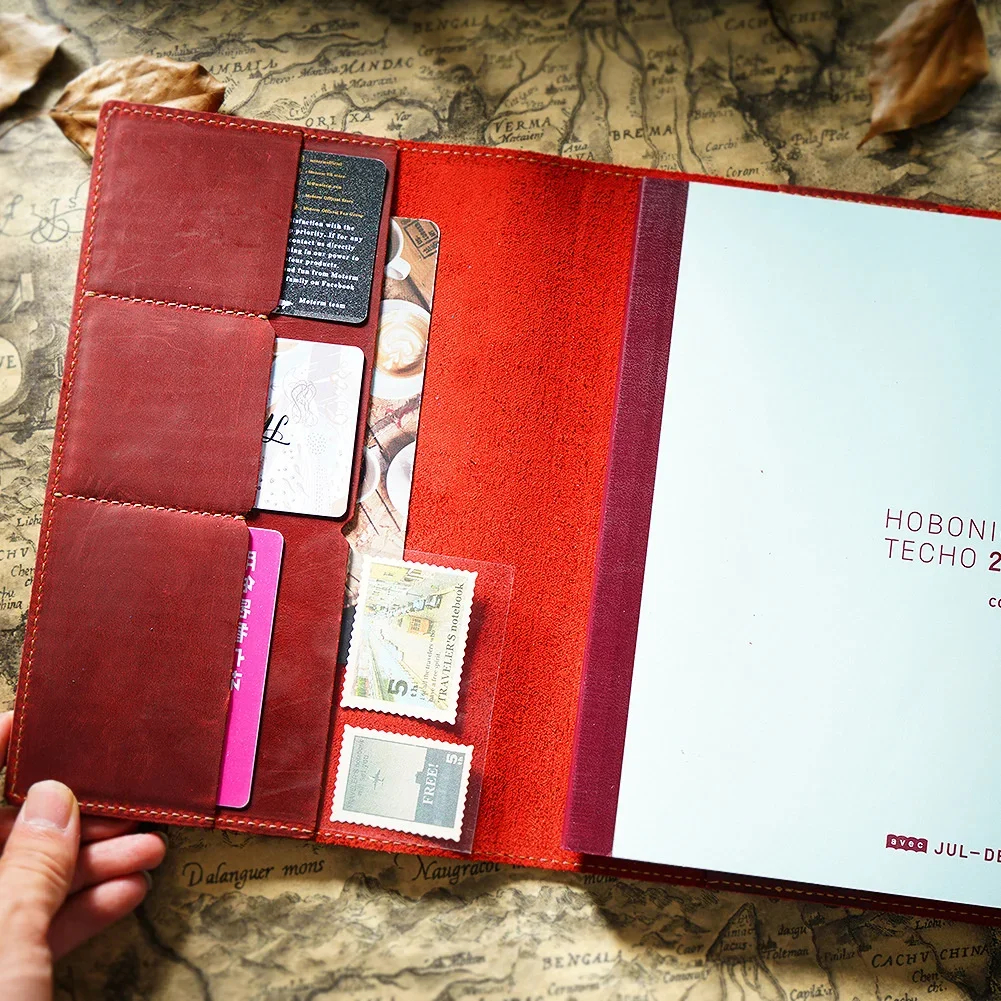 Genuine Leather Notebook Vintage Cowhide Notepad Creative Women/Men Sketchbook Diary Notebook New Book Protection with Inserts 3