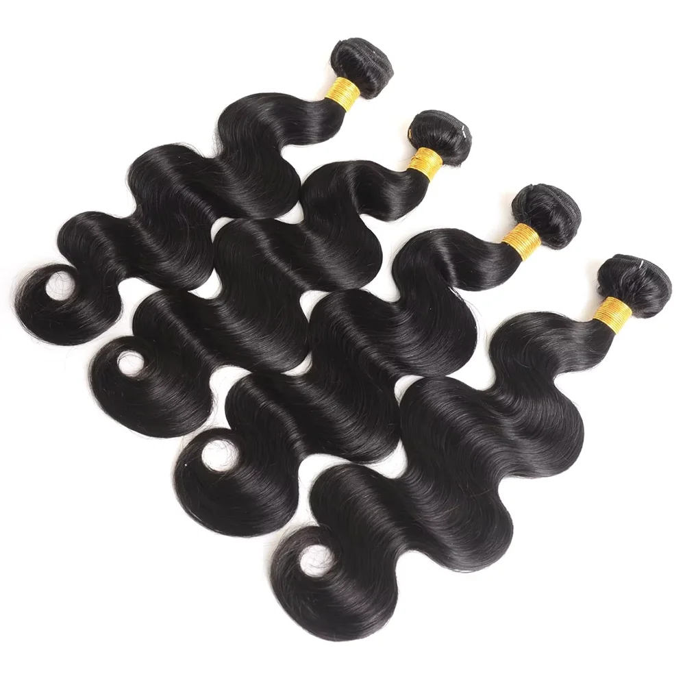 Peruvian Body Wave Human Hair Bundles Raw Virgin 100% Unprocessed Weave Human Hair Extensions 1 3 4 Bundles Deals Natural Color 3