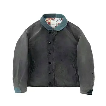 VISVIM FIL 23SS 퓨저 데크 나카무라 스플래시 잉크 워싱 디스트레스드 재킷, 데크 세트 재킷
