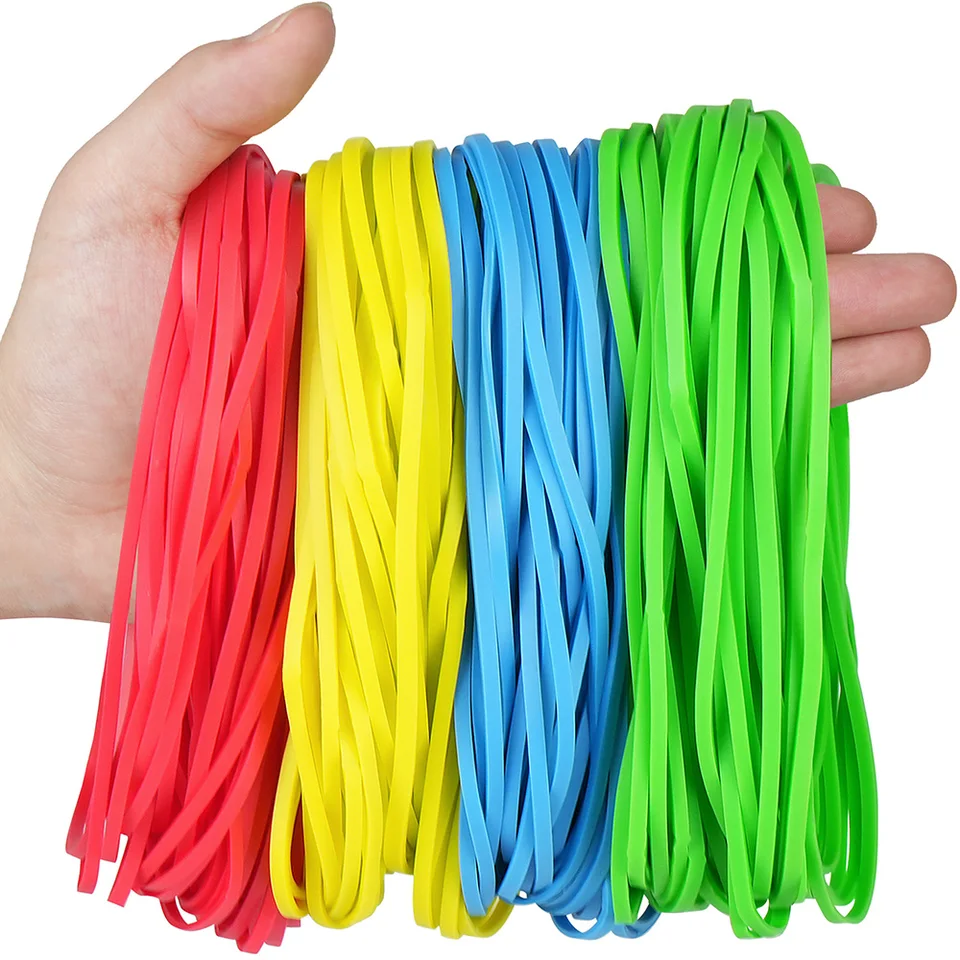 170Pcs Multicolor Strong Elastic Rubber Bands