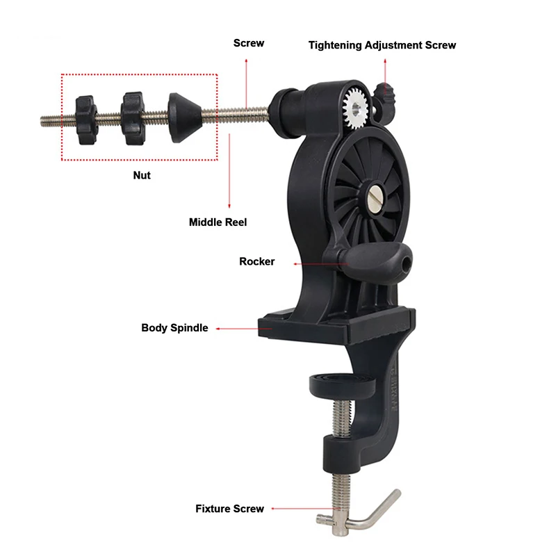 Daiichi Seiko Line Winder & Spool Recycler – Retrieves Fishing Line With Adjustable Tension