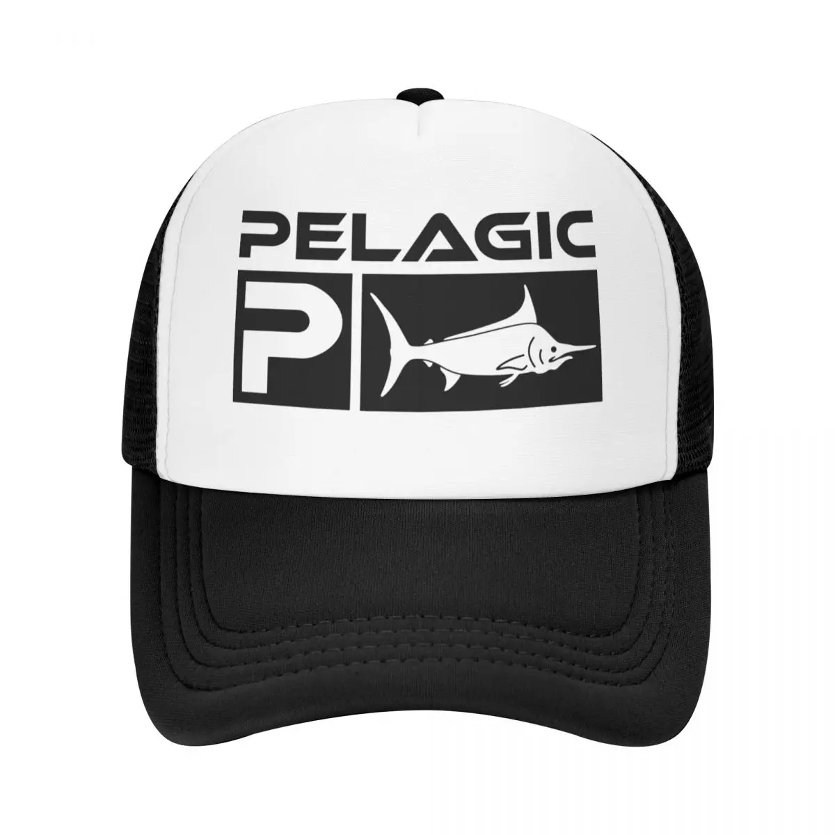 

Бейсболка Pelagic Fisher сетчатая для взрослых, Ретро Кепка грузовика, рыболовная шляпа, воздухопроницаемые кепки от солнца из полиэстера, летние кепки для грузовиков