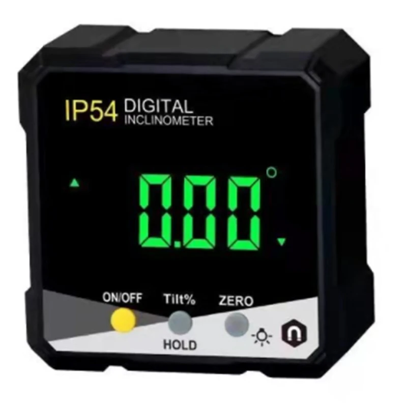 LCD 백라이트 각도기 경사 계량기 각도 눈금자 단면 전자 각도계, IP54 4X90 ° 디지털 경사계