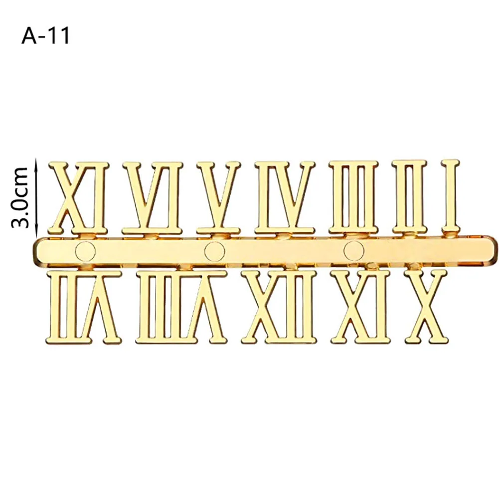 DIY Clock Numbers Roman Numerals Quartz Needle Wall Clocks Replacement Parts Handmade Repair Accessories Wall Clock Decor