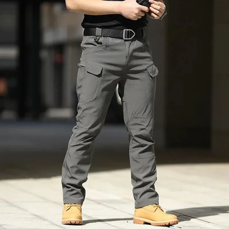 Men's Anti-scratch Tactical Pants Elasticity Hiking Trousers Men Waterproof Hunting Fishing Camping Pants Wear-resistant