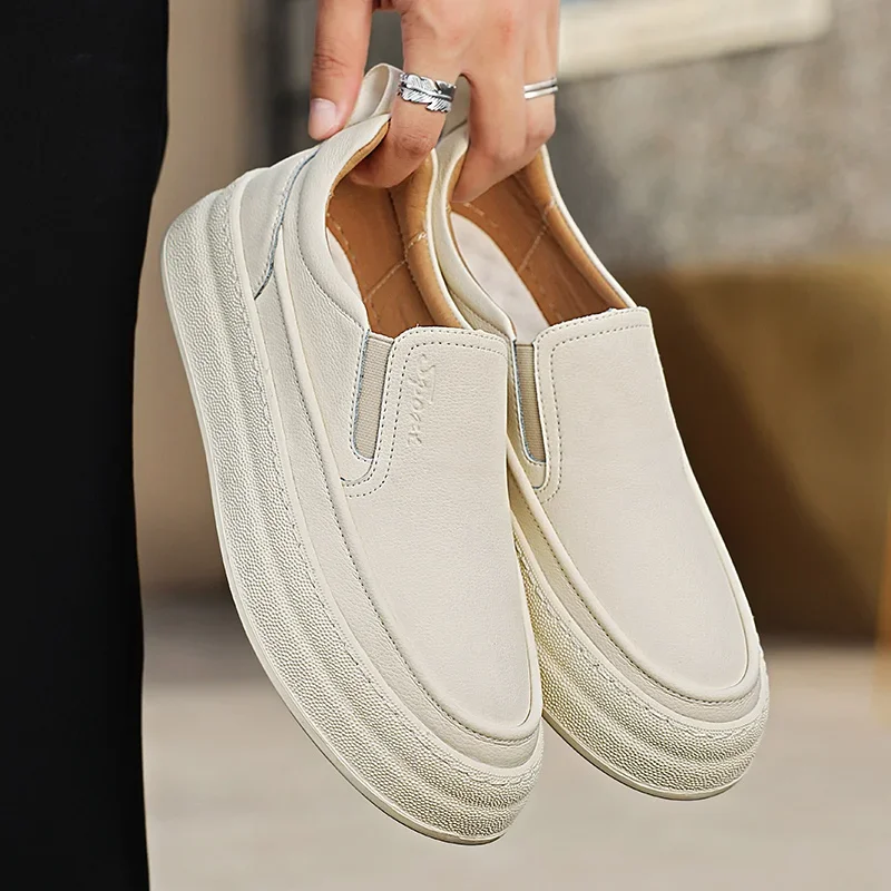 Luxury Genuine Leather Men's Loafers New Handmade Designer Shoes for Men Slip On Business Formal Shoes Moccasins Driving Shoes 6