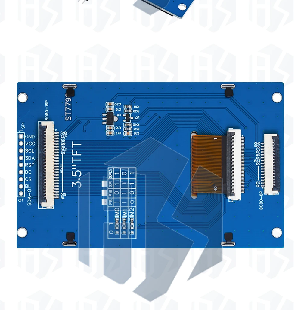 2,4/2,8/3,2/3,5 Zoll 240x320 320x480 SPI 2,4" TFT Serielles Port-Modul 5V/3,3V PCB-Adapter ST7789V/ST7796S LCD-Display für Arduino – Detail 11