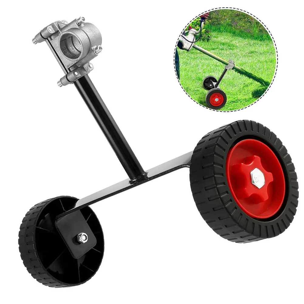 

Durable Support Wheels Sturdy 12.3 Cm / 4.8 Inch 1set Adjustable Fitting Anti-rust Metal + Plastic For Garden Weeding