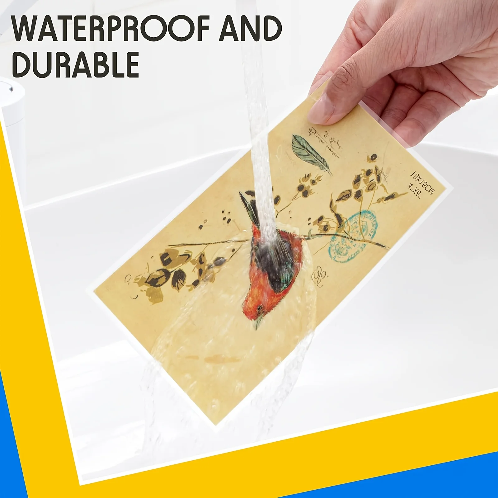 20 Sheets Matte Self-Adhesive Laminate Sheets, A4 Size(8.3x11.7 Inch)Transparent, Waterproof, Easy to Apply, with Protects Photo 4