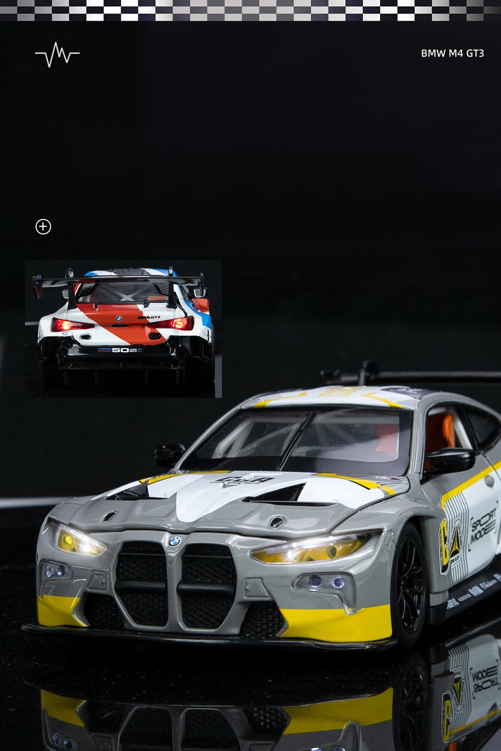 BMW M4 M6 BMW CSL Z4 1:24 Ölçekli Model Araba