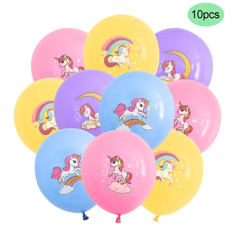 PALLONCINO UNICORNO GIGANTE grande autogonfiabile bambina festa compleanno EUR 4,76 - IT